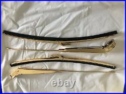 61-64 Impala 24k Gold Plated Wiper Arms And Blade Set
