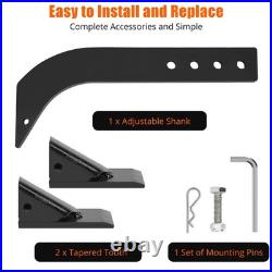 6Pcs 18'' Box Blade Shank Scarifier Shanks Teeth With 4 Holes Box Scraper Shank