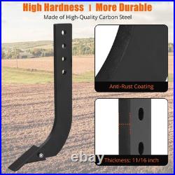 6Pcs 18'' Box Blade Shank Scarifier Shanks Teeth With 4 Holes Box Scraper Shank