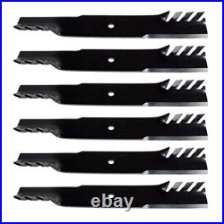 (6) Mulch Blades for 60'' Hustler Mower Raptor SD, FasTrak -Side Discharge