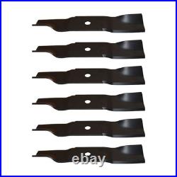 6 Pack of Iron Mower Blade Set Fits John Deere Ztrak New Commercial