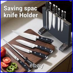 6 Pieces Knife Set with Magnetic Block, Ultra-Sharp High-carbon Steel Kitchen