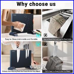 6 Pieces Knife Set with Magnetic Block, Ultra-Sharp High-carbon Steel Kitchen