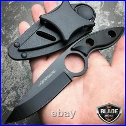 6pc Black Hunting Camping Survival Fixed Blade Outdoor Tactical Knife Set