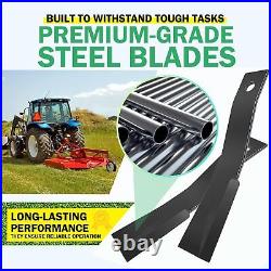7555 Rotary Cutter Blades 24''x3/4 Lawn Mower Blades For Bush Hog, 2 Blade Set