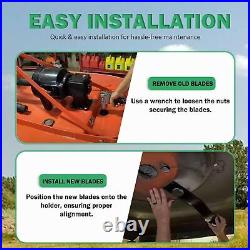 7555 Rotary Cutter Blades 24''x3/4 Lawn Mower Blades For Bush Hog, 2 Blade Set