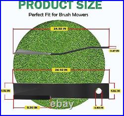 7555 Rotary Cutter Blades 24''x3/4 Lawn Mower Blades For Bush Hog, 2 Blade Set