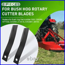 7556 Rotary Cutter Blades 27 x3/4 Lawn Mower Blades For Bush Hog, 2 Blade Set