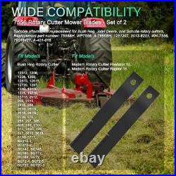 7556 Rotary Cutter Blades 27 x3/4 Lawn Mower Blades For Bush Hog, 2 Blade Set