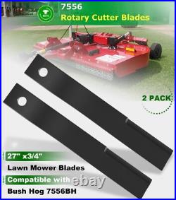 7556 Rotary Cutter Blades 27 x3/4 Lawn Mower Blades For Bush Hog, 2 Blade Set