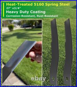 7556 Rotary Cutter Blades 27 x3/4 Lawn Mower Blades For Bush Hog, 2 Blade Set