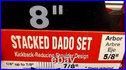 8 Freud Stack Dado Blade Set SD208 In Original Package