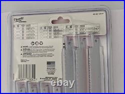 8 PACK = 144 Milwaukee Reciprocating Saw Blade Bimetal Cutting 18 PIECE Sawzall