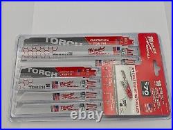 8 PACK = 144 Milwaukee Reciprocating Saw Blade Bimetal Cutting 18 PIECE Sawzall