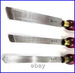 8 PC Wood Lathe Chisel Set HSS Steel Blade Varied Shapes and Sizes CT0056