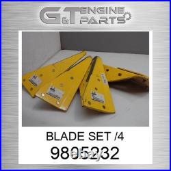 9805232 BLADE SET /4 fits CASE NEW HOLLAND (New OEM Open Box)