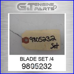 9805232 BLADE SET /4 fits CASE NEW HOLLAND (New OEM Open Box)