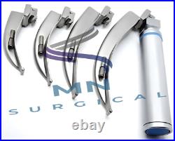 9 Blades Set 2 Medium Handles Mac & Miller New Conventional Laryngoscope