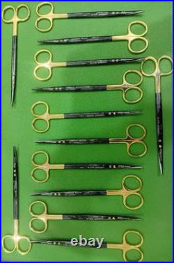 AESCULAP BC271B6 7 Metzenbaum Noir Durotip Curved Scissors Set of 13 German