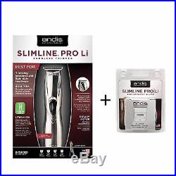 ANDIS SLIMLINE PRO LI CORDLESS TRIMMER and #32105 REPLACEMENT BLADE SET