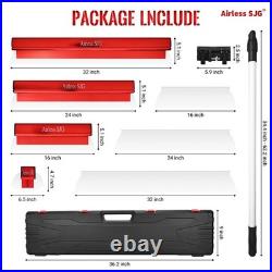 Aluminum-Handle Drywall Skimming Blade Set 6.5,16, 24, 32 Stainless