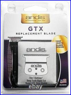 Andis GTX Hair Trimmer T-Outliner Deep Tooth Replacement Blade Set 04850 GTO