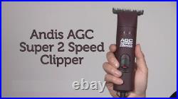 Andis SUPER DUTY 2-Speed CLIPPER SET&ULTRAEDGE T-84 BLADE, CASEHORSE, LIVESTOCK