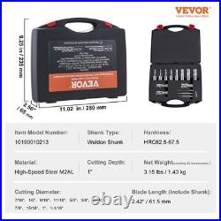 Annular Cutter Set HSS Magnetic Drill Bits 13 PCS Weldon Shank 1 Depth