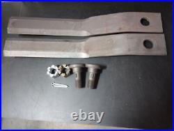 BRADCO BC60 BRUSHCUTTER REPLACEMENT 2 BLADE SET WithHARDWARE FITS OLDER UNITS