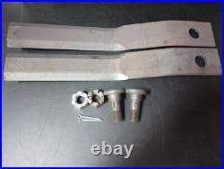 BRADCO BC60 BRUSHCUTTER REPLACEMENT 2 BLADE SET WithHARDWARE FITS OLDER UNITS