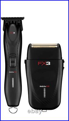 BaBylissPRO FX3 Black Collection Trimmer & Shaver Set FXX3TB & FXX3SB