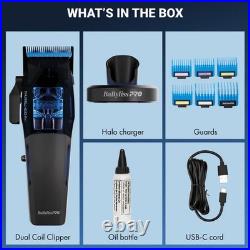 BaByliss PRO Dual Coil Clipper + Trimmer + Matte Black UV Shaver SET BRAND NEW