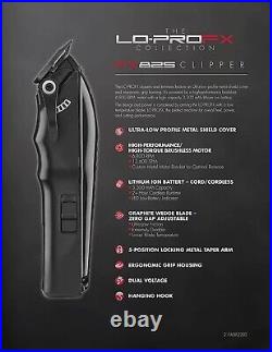 Babyliss Pro LO-PRO FX726 & FX825 Cord/Cordless Lithium-Ion Trimmer Clipper Set