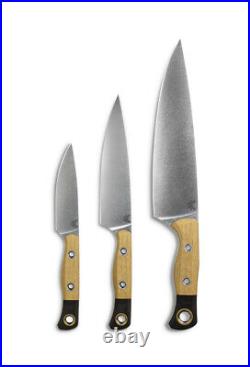 Benchmade 4000-02 3 Piece Kitchen Knife Set CPM-154 Blade Maple Richlite Handles