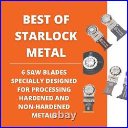 Best of E-Cut Starlock Metal Saw Blade Set 6-Piece Kit for Precision Cutting i