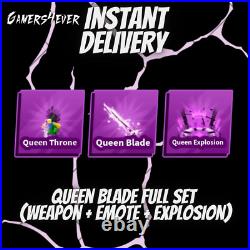 Blade Ball Queen Blade Full set (Weapon + emote + explosion) Blade Ball