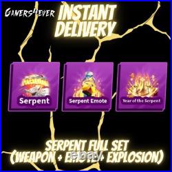 Blade Ball Serpent Full Set (Weapon + emote + explosion) Blade Ball
