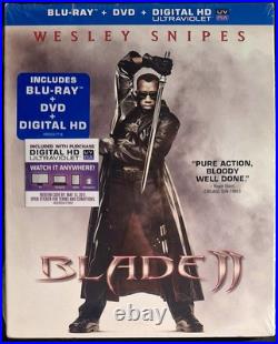 Blade II (Blu-ray Disc + DVD, 2014, 2-Disc Set) Wesley Snipes