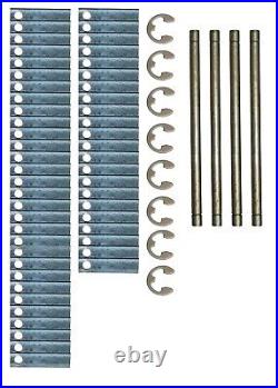 Blade Set & Shaft Set 1/8 x 1 x 4 (5003) Bluebird Lawn Comber Models F20, F10