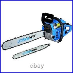 Blue Max 2 in 1 14/20 Combination Gasoline Chainsaw Two Bars, Two Chains