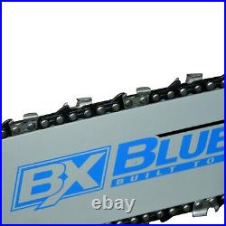Blue Max 2 in 1 14/20 Combo Gas Chainsaw Two Bars, Two Chains with BM Case