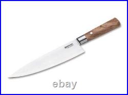 Boker 130440SET Damascus Olive Wood 3-Piece Knife Set