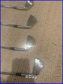 Brand new Miura KM Baby Blades Iron Set 7 Clubs Steel Shaft Blade Silver