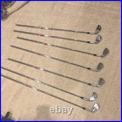 Brand new Miura KM Baby Blades Iron Set 7 Clubs Steel Shaft Blade Silver