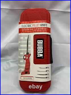 Bubba 1095705 Electric Fillet Knife Lithium Ion 4 Blade Set New