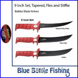 Bubba Blade 9 inch Set Stiffie + Flex Fillet + Flex Fillet Tapered