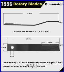 Bush Hog Cutter Blade 7556 Set of 2