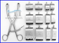 Buxton shoulder retractor set, with 12 blades