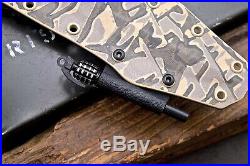 CFK Handmade D2 Tool Steel Custom Tactical Blade Dagger Knife & Kydex Sheath Set
