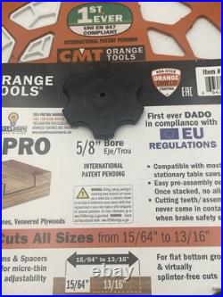 CMT 8 Locking 12T DADO Pro Set Saw Blade 5/8 bore Orange 230.312.08 NEW